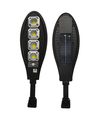 LED gatvės lęšinis šviestuvas su saulės kolektoriumi ir valdymo pultu LL-004